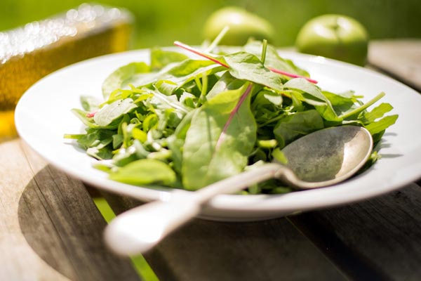 Grünes Blattgemüse enthält schwer lösliches Eisen Grünes Blattgemüse enthält schwer lösliches Eisen