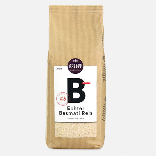 1 kg Bio Basmati Reis weiß 1 kg Bio Basmati Reis weiß