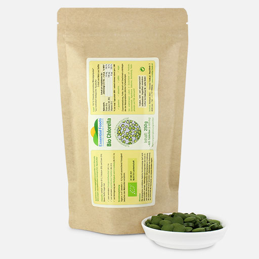 250 g Bio Chlorella Algen Presslinge 250 g Bio Chlorella Algen Presslinge