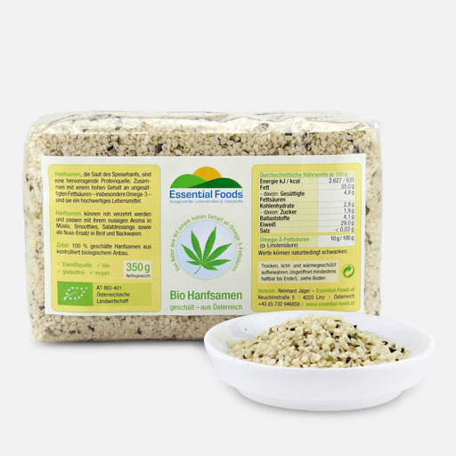 350 g Bio Hanfsamen aus Österreich 350 g Bio Hanfsamen aus Österreich