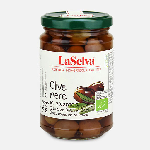 310 g Schwarze Bio Oliven 310 g Schwarze Bio Oliven