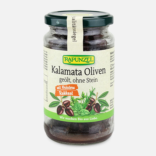 170 g Bio Kalamata Oliven kernlos geölt 170 g Bio Kalamata Oliven kernlos geölt